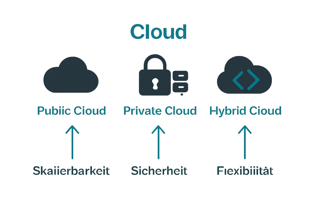 Vergleichsgrafik zu Cloud-Typen für Eventagenturen