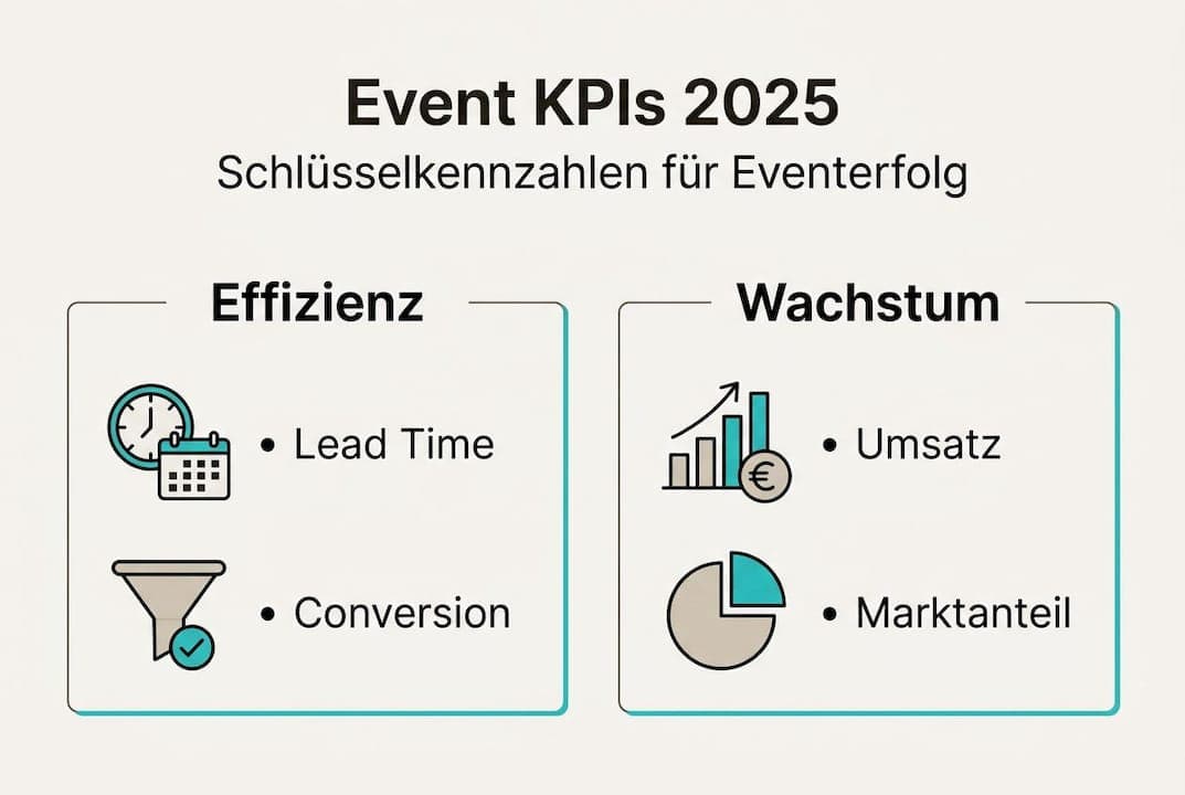 Übersicht der wichtigsten Kennzahlen zur Erfolgsmessung von Veranstaltungen