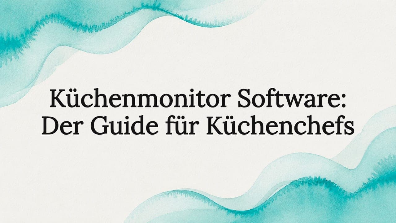 Küchenmonitor Software: Der Guide für Küchenchefs