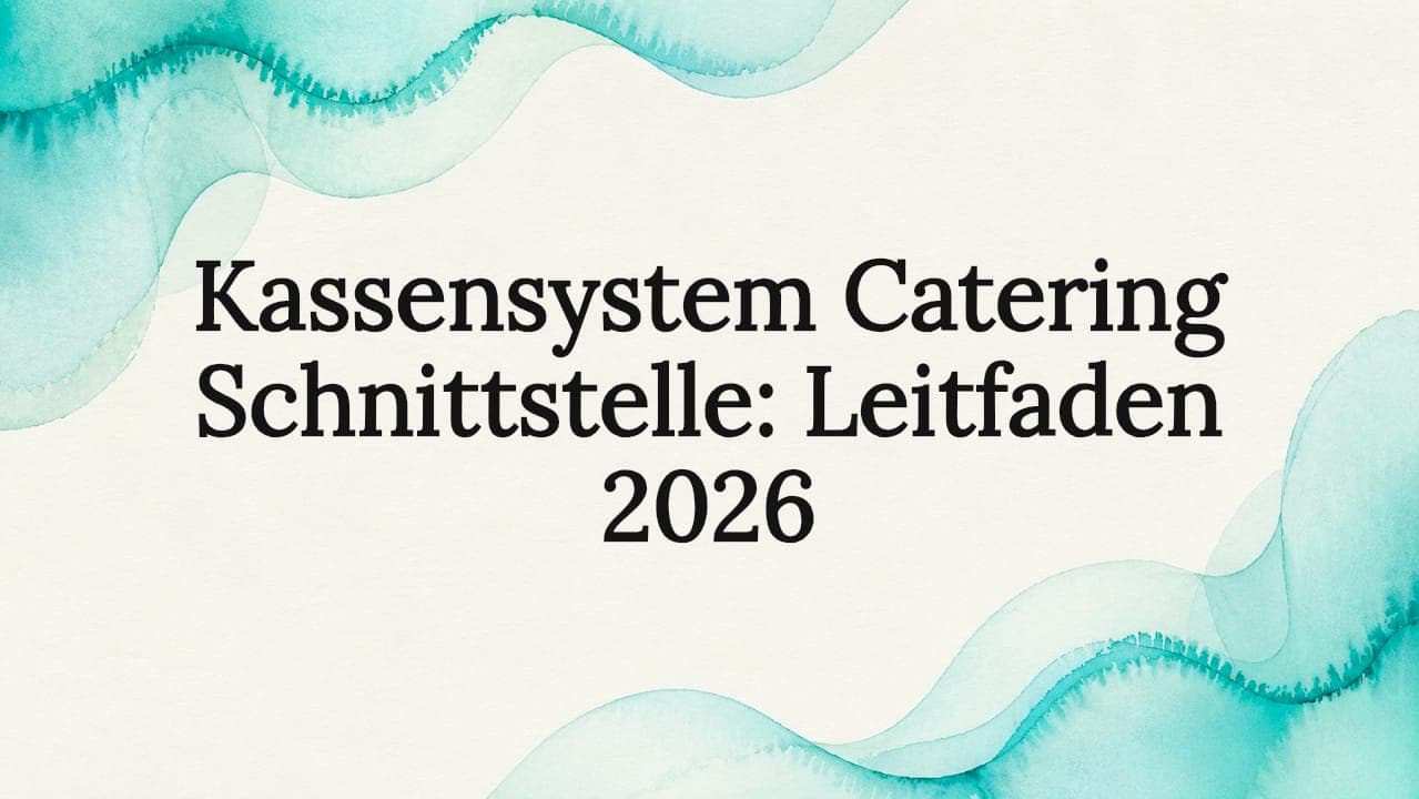 Kassensystem Catering Schnittstelle: Leitfaden 2026