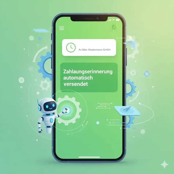 Ein Smartphone-Bildschirm zeigt eine Benachrichtigung