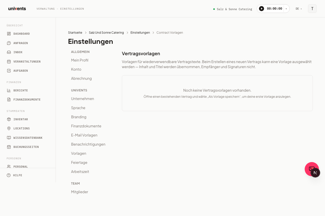 Creating contract templates